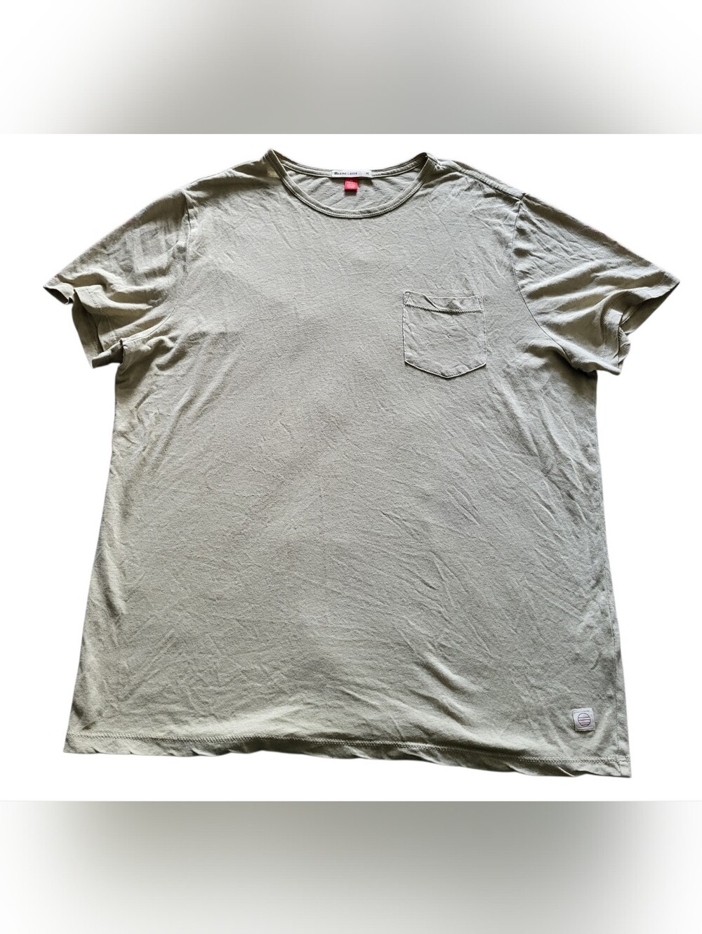 Marine Layer Slub Pocket Lightweight Tee Men's Size M Sage Green Style# 14970